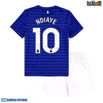Camisa de Futebol Everton Iliman Ndiaye #10 Equipamento Principal Infantil 2025-26 Manga Curta (+ Calças curtas)